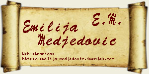 Emilija Međedović vizit kartica